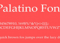 Palatino Font Family