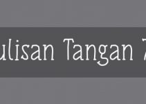 Tulisan Tangan 74 Font Family